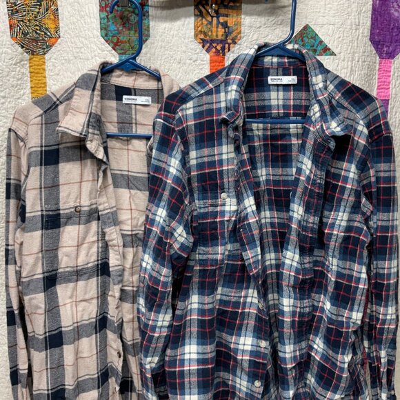 2 Sanoma Flannel Shirts Men's XXL - Picture 1 of 5